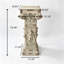 33.46-Inch Magnesium Oxide Roman Column Plant Stand