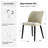 Kanalu Upholstered Curved Back Side Chair with Wood Legs-1451130999