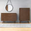 Commode Mid-Century moderne en bois massif