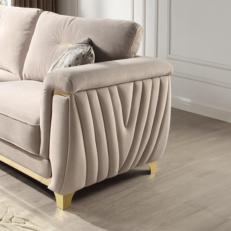 Causeuse Lavern, Taupe