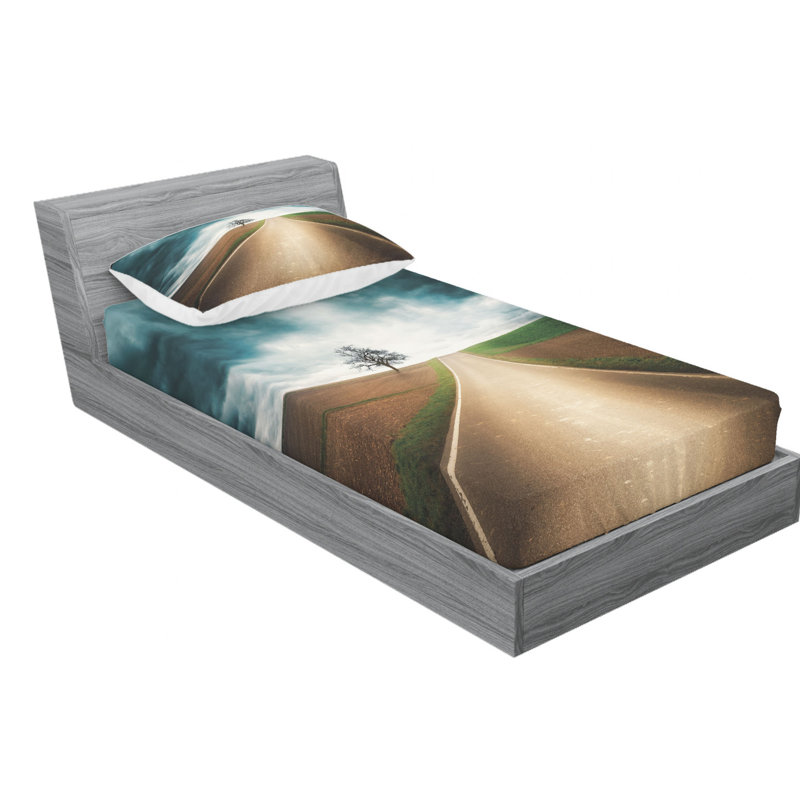 Microfiber Sheet Set, Twin Sheet Set + Fitted Sheet + 1 Pillowcase
