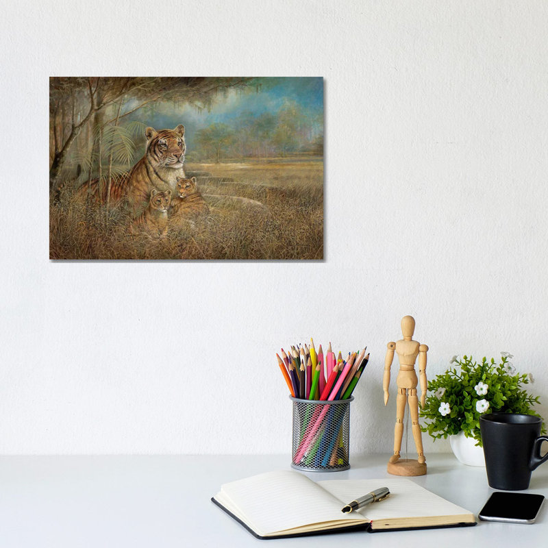 «Wild and Beautiful» par Ruane Manning - reproduction d'art, H 8 po x l 12 po x P 0,75 po, Toile tendue, Aucun mat