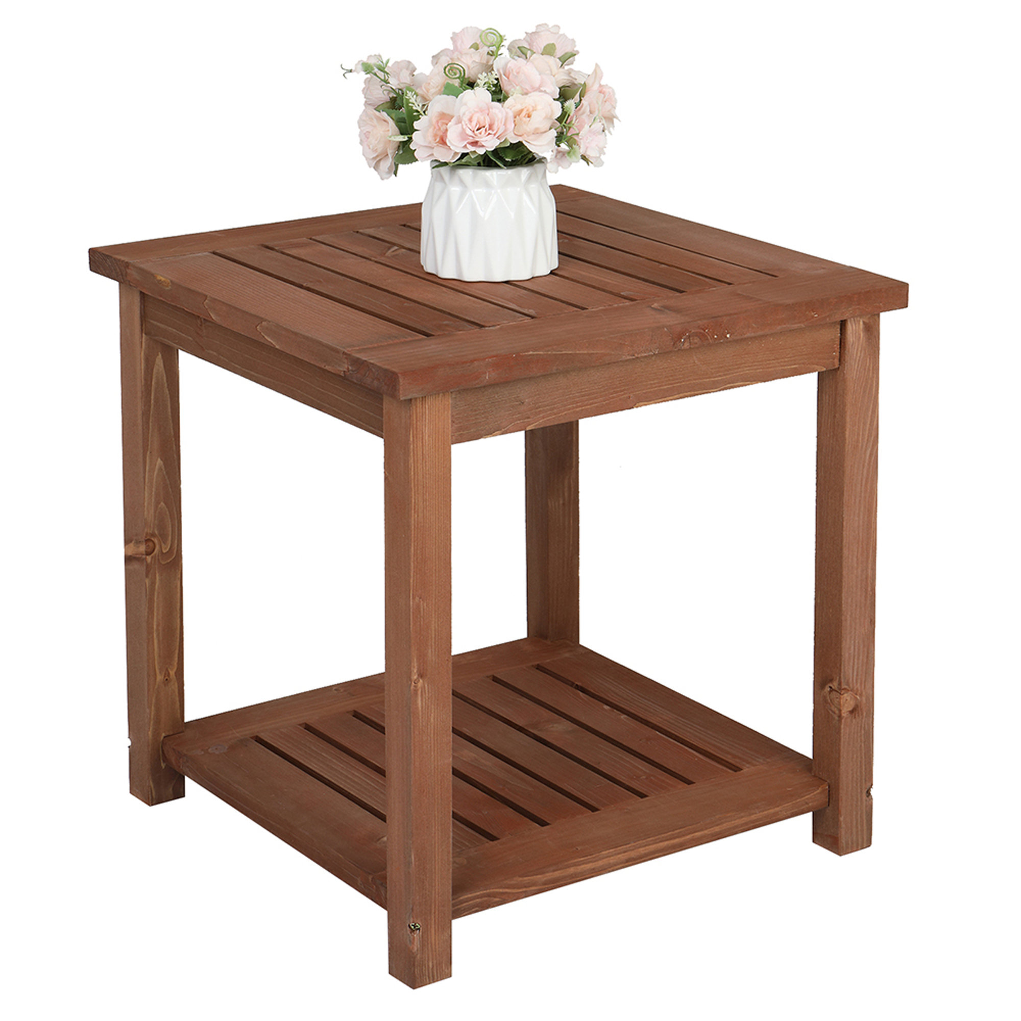 Millwood Pines Wigburg Wooden Side Table | Wayfair