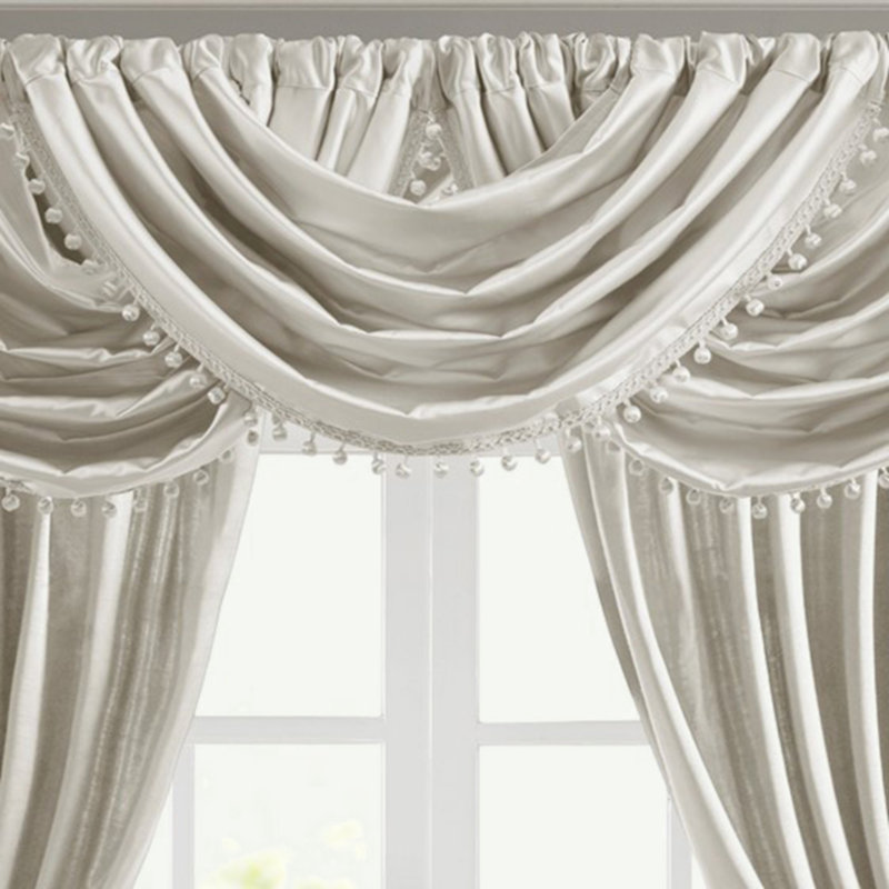 Cantonnière cascade (1 cantonnière PC seulement), Beige