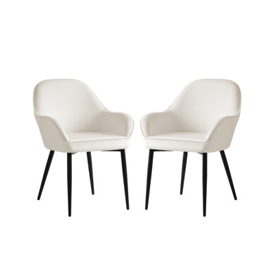 Wooden Dining Chairs, Modern Upholstered Kitchen Side Chairs, Farmhouse Dining Room Chair-Cream