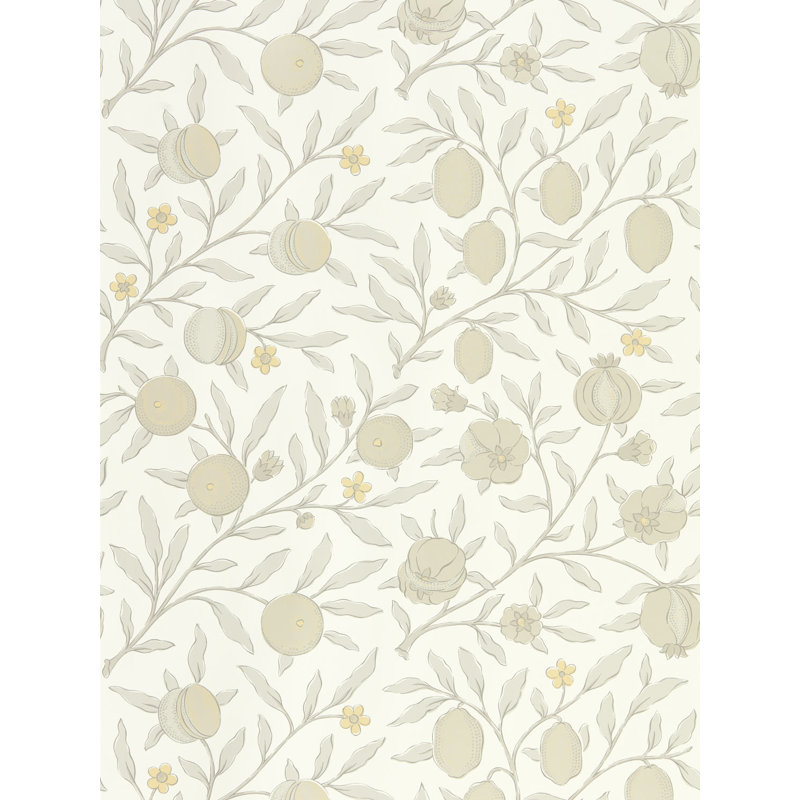 Pure Fruit Wallpaper, Horned Poppy / Gray