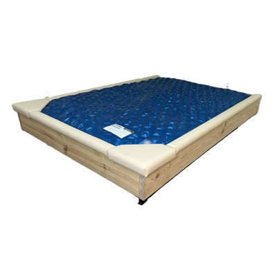 5-Piece With Two Padded Corner Seats  Standard 1.5-In Front Padded Waterbed Rail Cap Microsuede Fabric