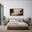 «Moody Neutral Abstract Landscape Style», photos de salon, impression sur toile encadrée-1046852517-1046852538
