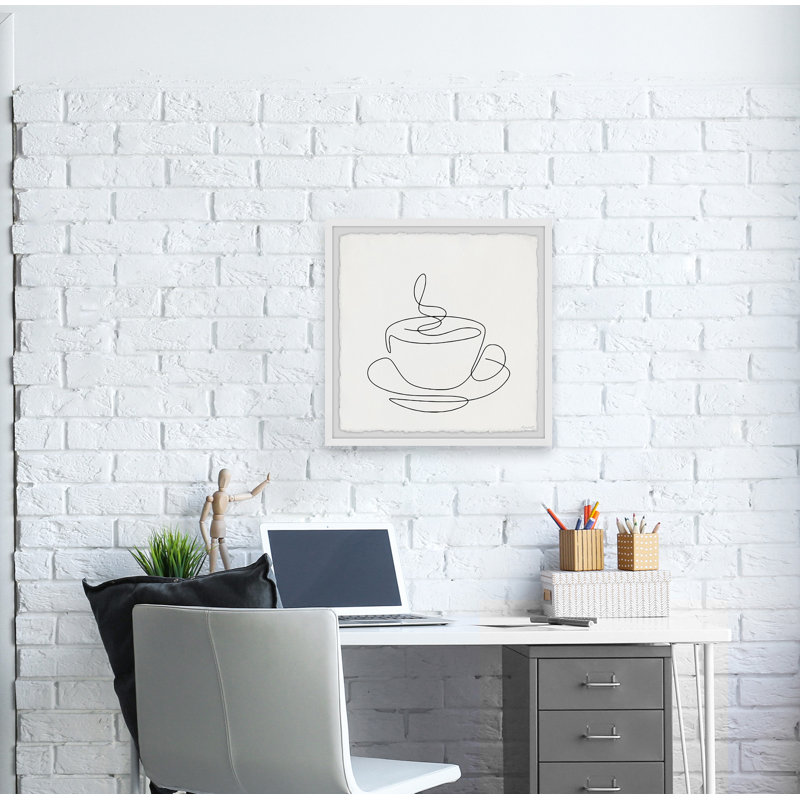 «It's Coffee Time», reproduction encadrée, H 18 po x l 18 po x P 1,5 po