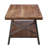 Janiyah 1-Shef Coffee Table in Weathered Oak and Sandy Black