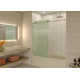 Galaxy 56 - 60 in. x 60 in. Fully Frameless Fluted Sliding Bathtub Door