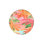 Pink Color Themed Palm and Sea Patterned Machine Washable Rug