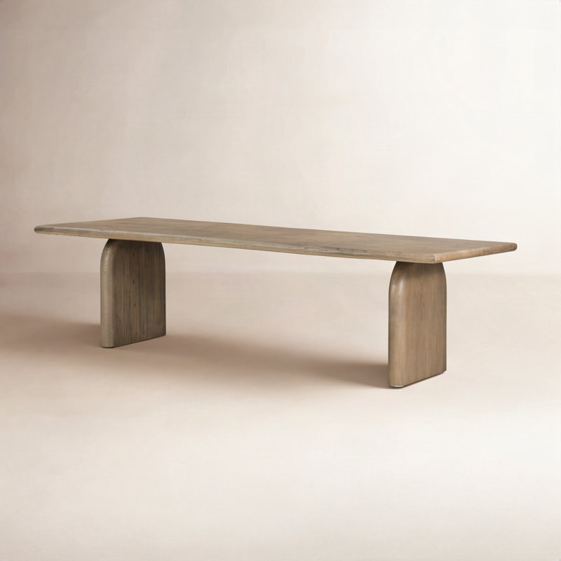 Sorrento Solid Wood Dining Table, 30” H x 106” L x 39” W