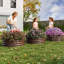 Lit de jardin surélevé galvanisé rond 1PCS 2x1ft