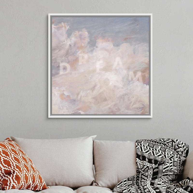 «Daydream Neutral 04» par Lisa Audit - reproduction d'art, Toile blanche encadrée, H 38 po x l 38 po x P 1,75 po