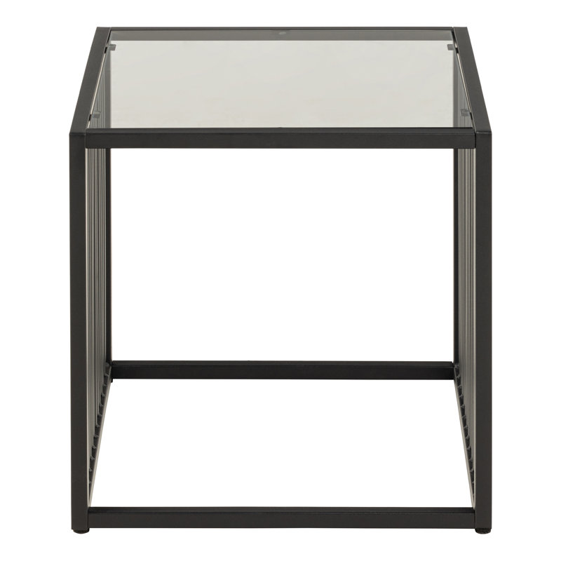 Nayson Glass Top End Table