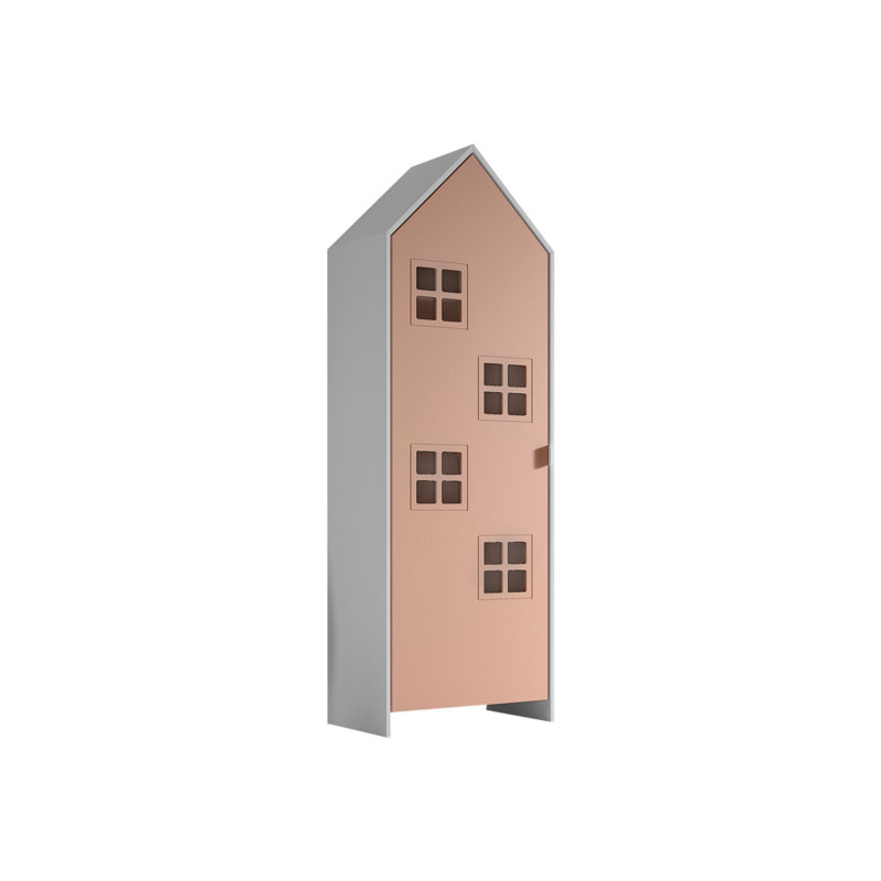 Casami Bruges 1 Door Wardrobe, Dark pink