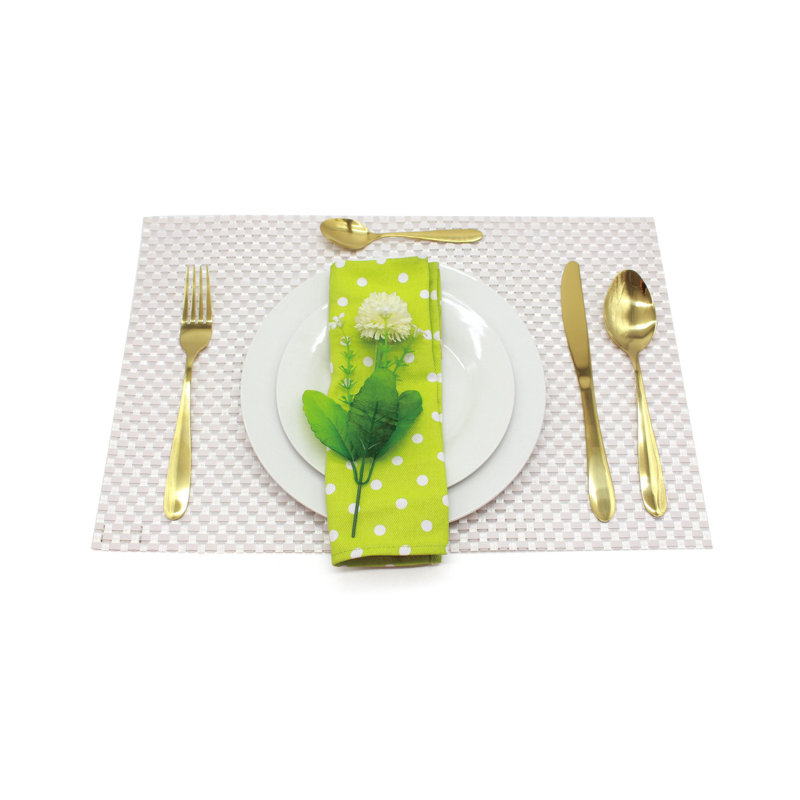 Annahy 16 Piece Cutlery Set, Service for 4, Gold