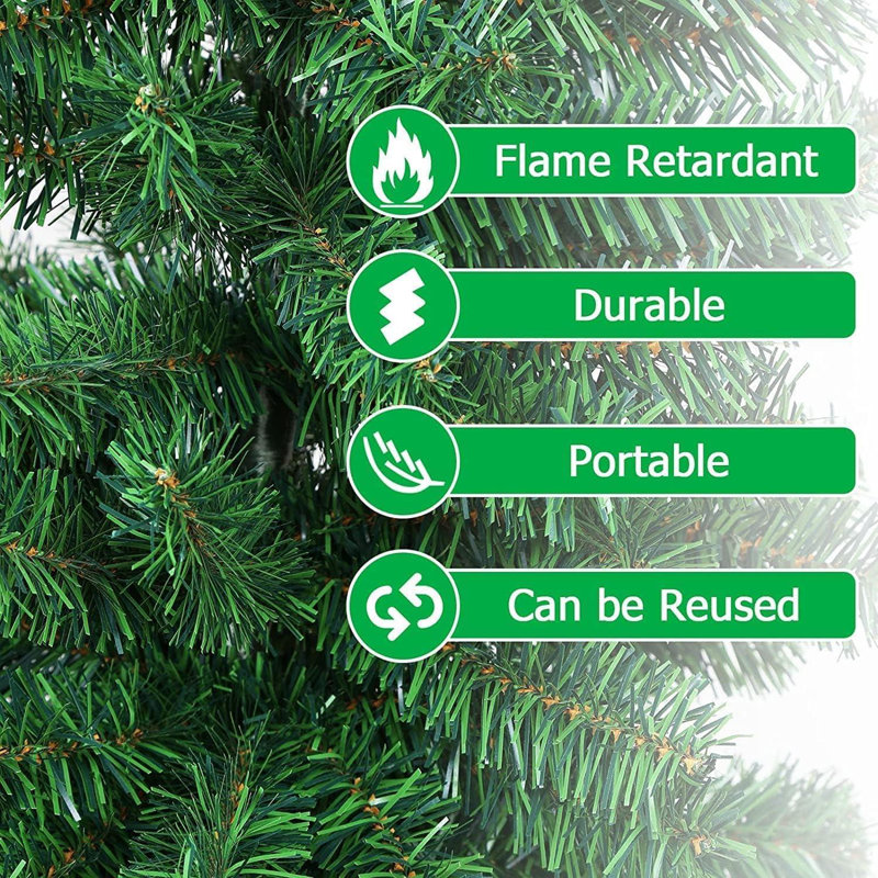 Lighted Artificial Christmas Tree, 6 ft.