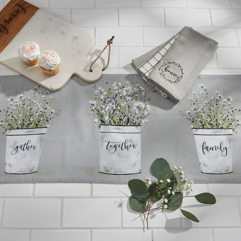   Bouquet Of Grace Table Runner 13" X 36"
