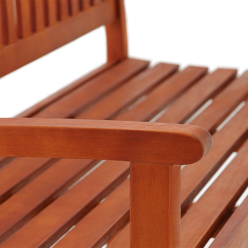 Komal Solid Wood Eucalyptus Outdoor Bench