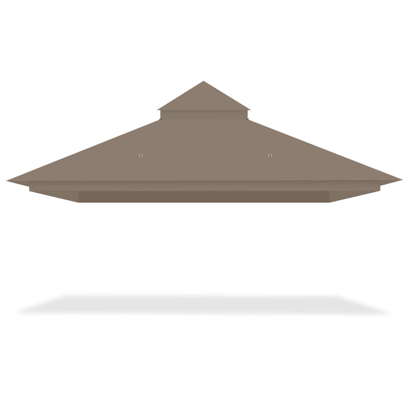 Couvercle de remplacement UV30 + pour pavillon de jardin à 2 niveaux de 10 pi x 12 pi Yescom, Brun, Brun