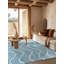 Tapis bleu/brun en laine touffeté à la main Barnhill