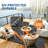 9' x 18' Reversible Outdoor Rug, Waterproof Plastic Straw Weave, Lightweight Foldable Design, Boho Style Patio Rug for Deck, Balcony or Picnic-1314939639