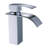 Modern Bathroom Faucet Finish - Deck-Mounted, Ceramic Filler Geometric Shape, 1 Hole,