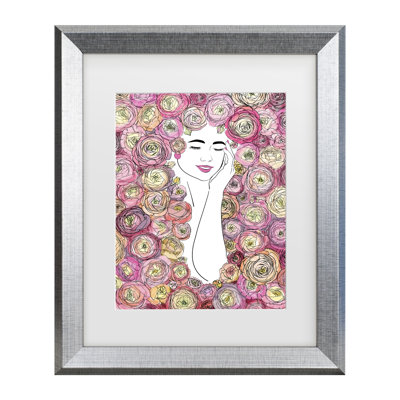 Rosana Laiz Blursbyai Blooming Mind Matted Framed Art