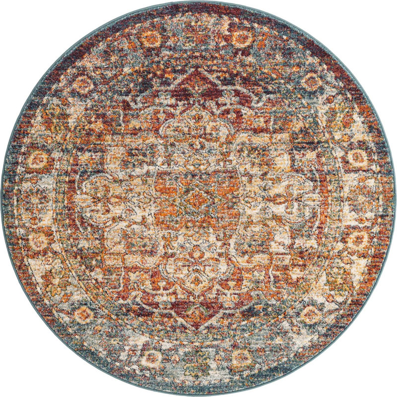 Alresford Oriental Indoor Rug, Round 5'1"