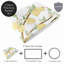 Couverture pour bébé en molleton à motif floral Lemon