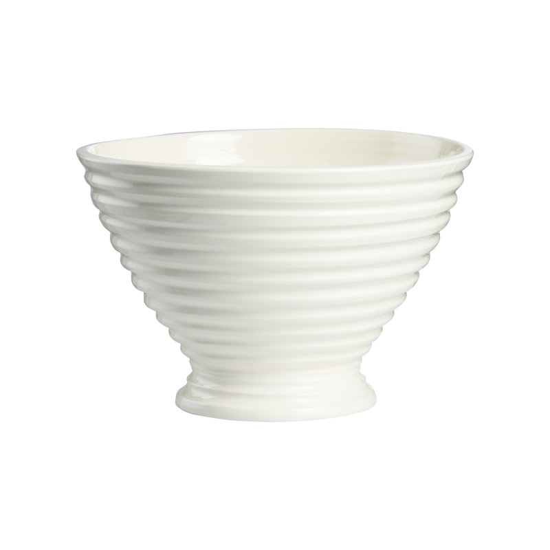 Bol sur pied Increspatura - Blanc