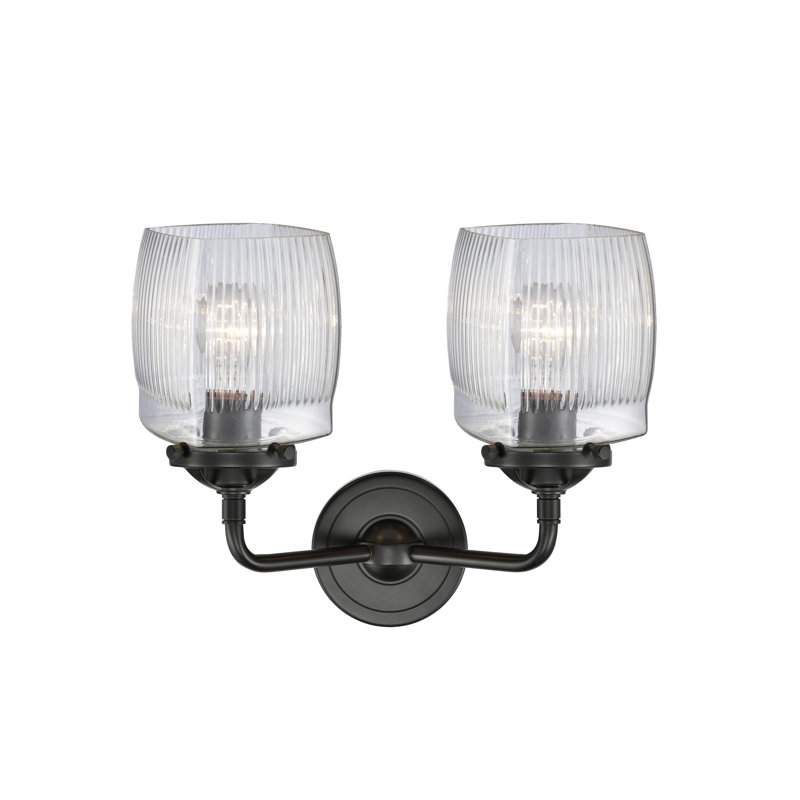 Éclairage pour meuble-lavabo 2 lumières Mireya, Incandescent, Bronze huilé