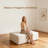 38" Luxury Armless Module Sofa Ottoman For Living Room, Comfy Cloud, No Assembly Required, Modern Modular Sofa With Deep Seat, Upholstered Plush Couches-1218631522