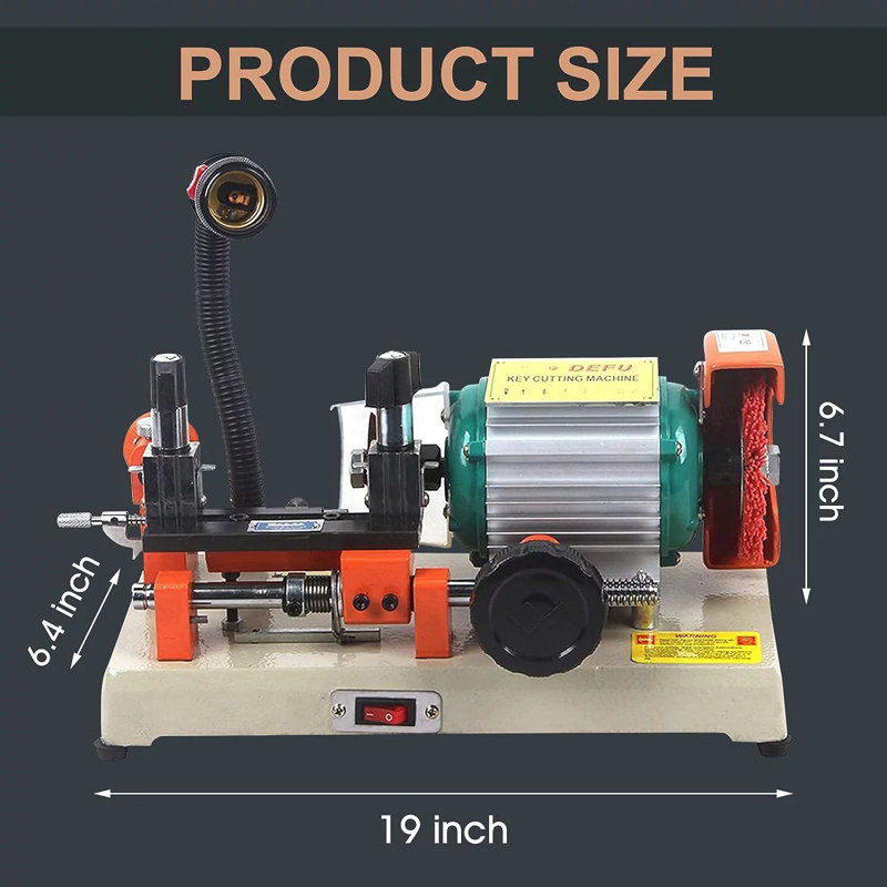Machine à tailler les clés avec machine à reproduire les clés horizontale, machine à couper les clés