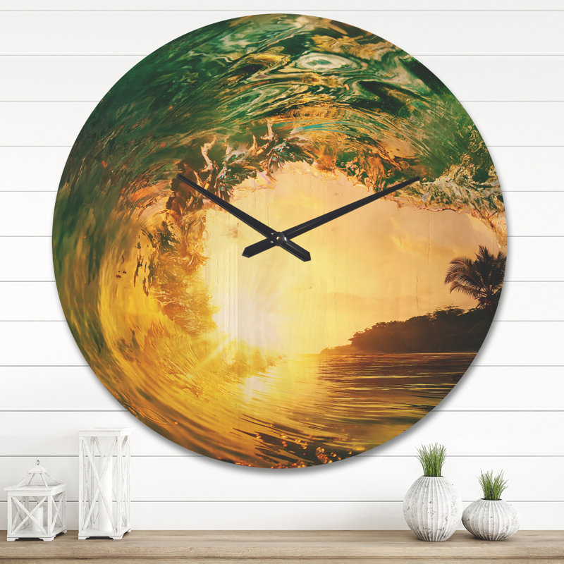 Solid Wood Wall Clock, Large