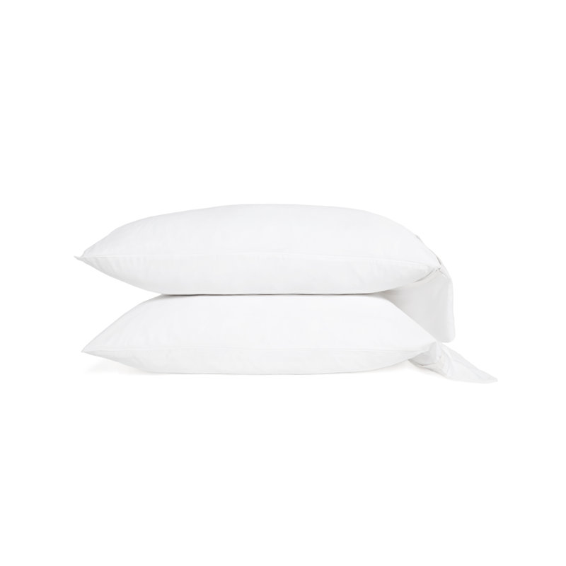Langston Rayon Sateen Sheet Set, Queen, White/Navy