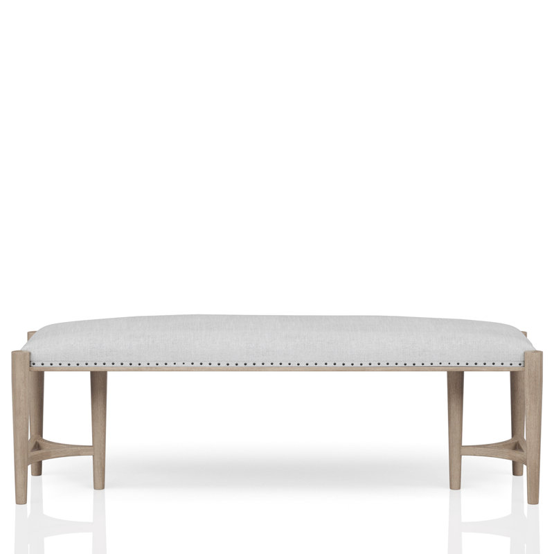 Banc couleur sable, siège rembourré, bases triades, siège de qualité avec garniture, bases
