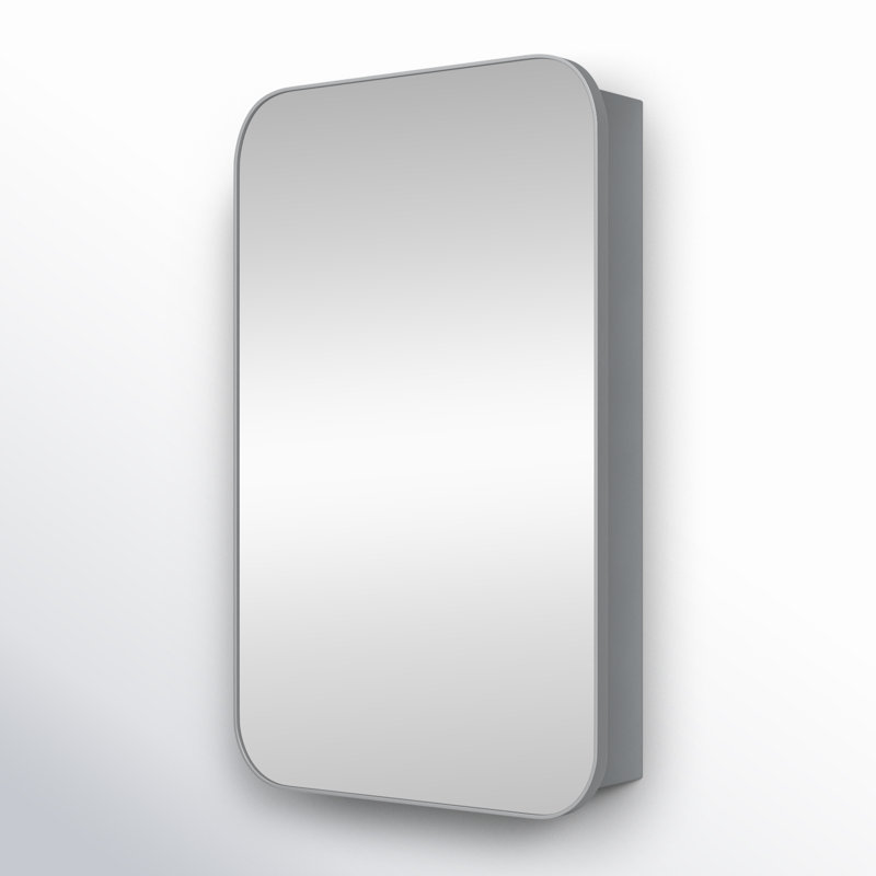 Eaton Medicine Cabinet, Recess and Surface Mount, Silver