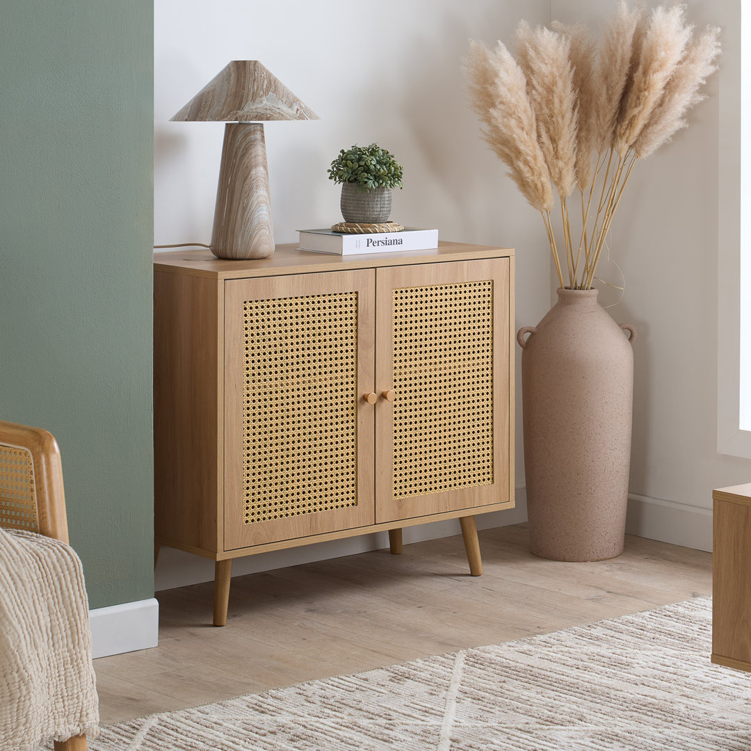 Noemi Rattan 2 Door Sideboard 80CM Width