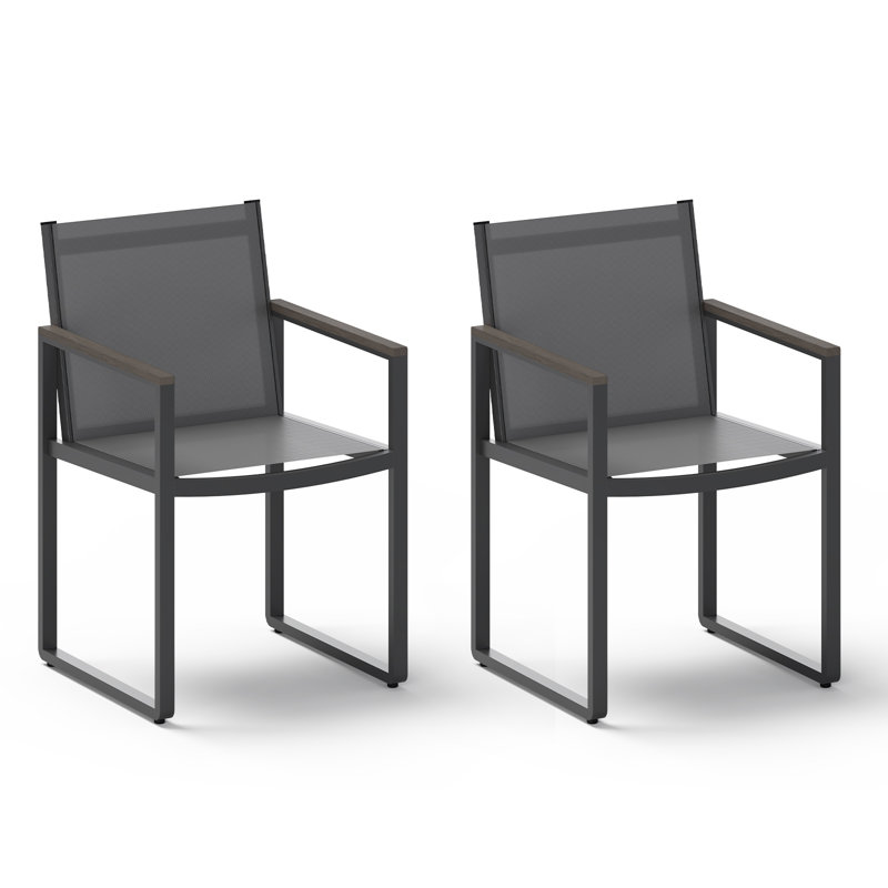 Chaise de patio, Gris foncé