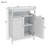 Bathroom Standing Storage With Double Shutter Doors Cabinet