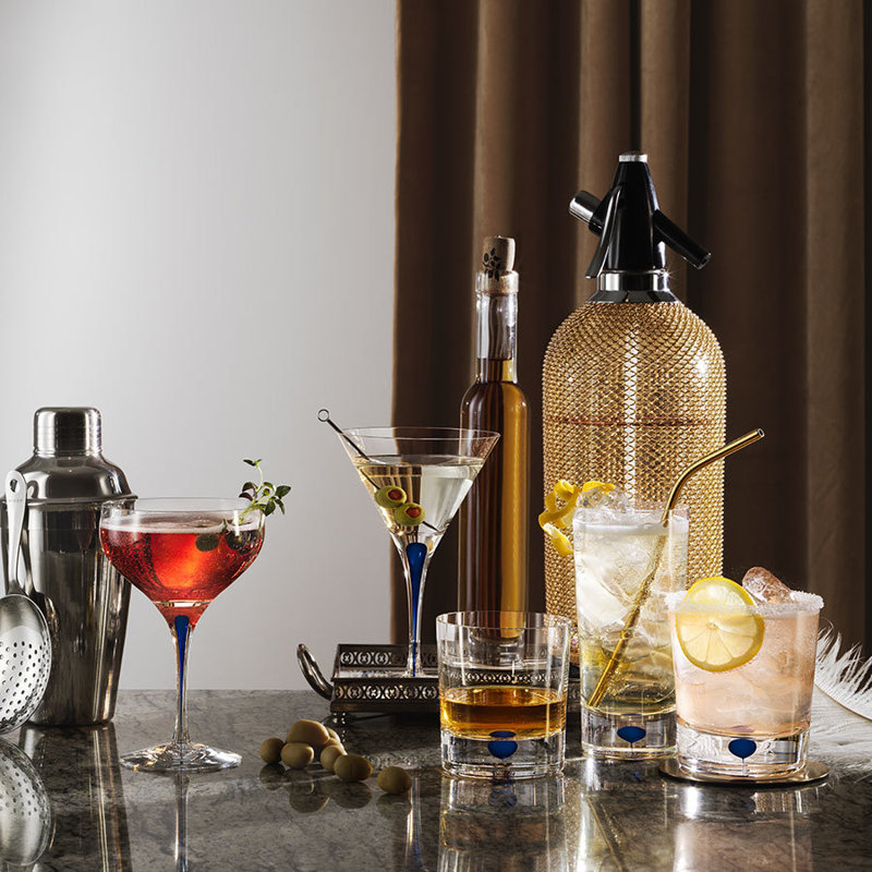 Intermezzo Blue 12 oz. Glass Coupe