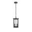Luminaire suspendu d'extérieur noir 7 po Mershon