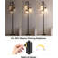 Lampe sur pied à intensité variable de 67 pouces Lightdot, conception d'arbre moderne Mid-Century avec 3 abat-jour PC, lampe sur pied noire pour le salon, la chambre à coucher, le coin, comprend 3 ampoules DEL E26
