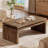 47.24" Farmhouse Solid Wood Coffee Table