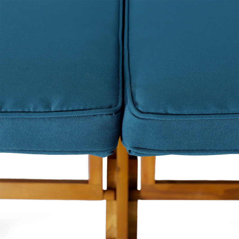 Perla Double Chaise Lounge, Blue