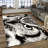 Soft Non-Woven Printed Rug with Intricate Floral Design Perfect for Enhancing Your Living Room or Bedroom Decor-114330030