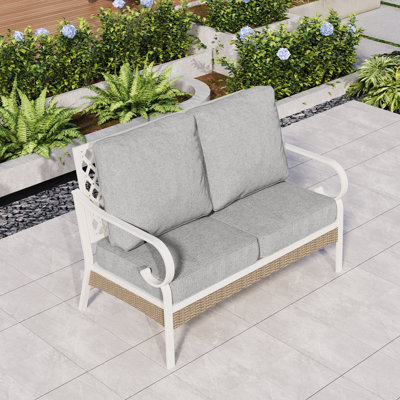 Arcus 51'' Outdoor Loveseat with Cushions